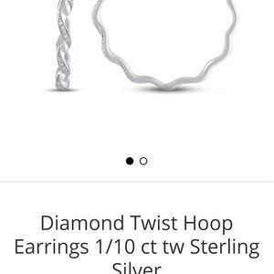 Sterling silver hoops